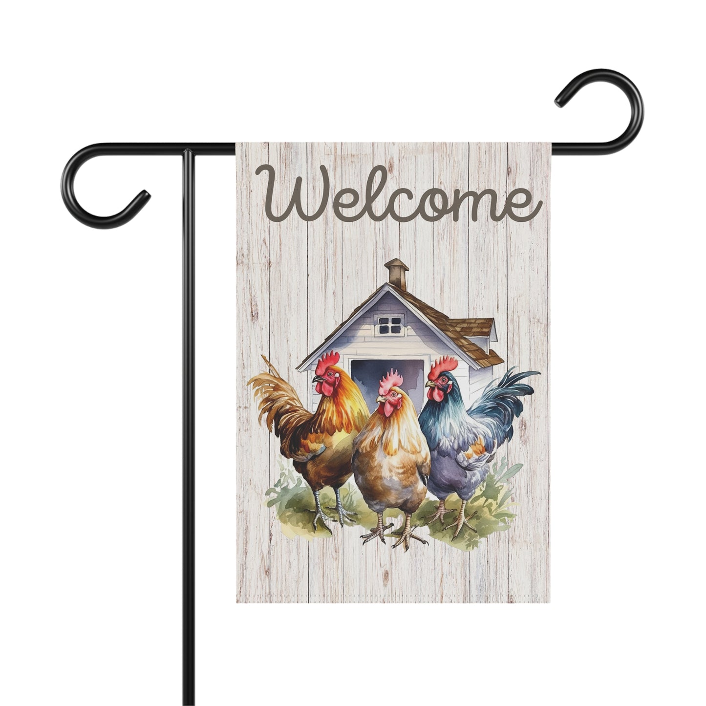 Charming Farmhouse Welcome Garden Banner