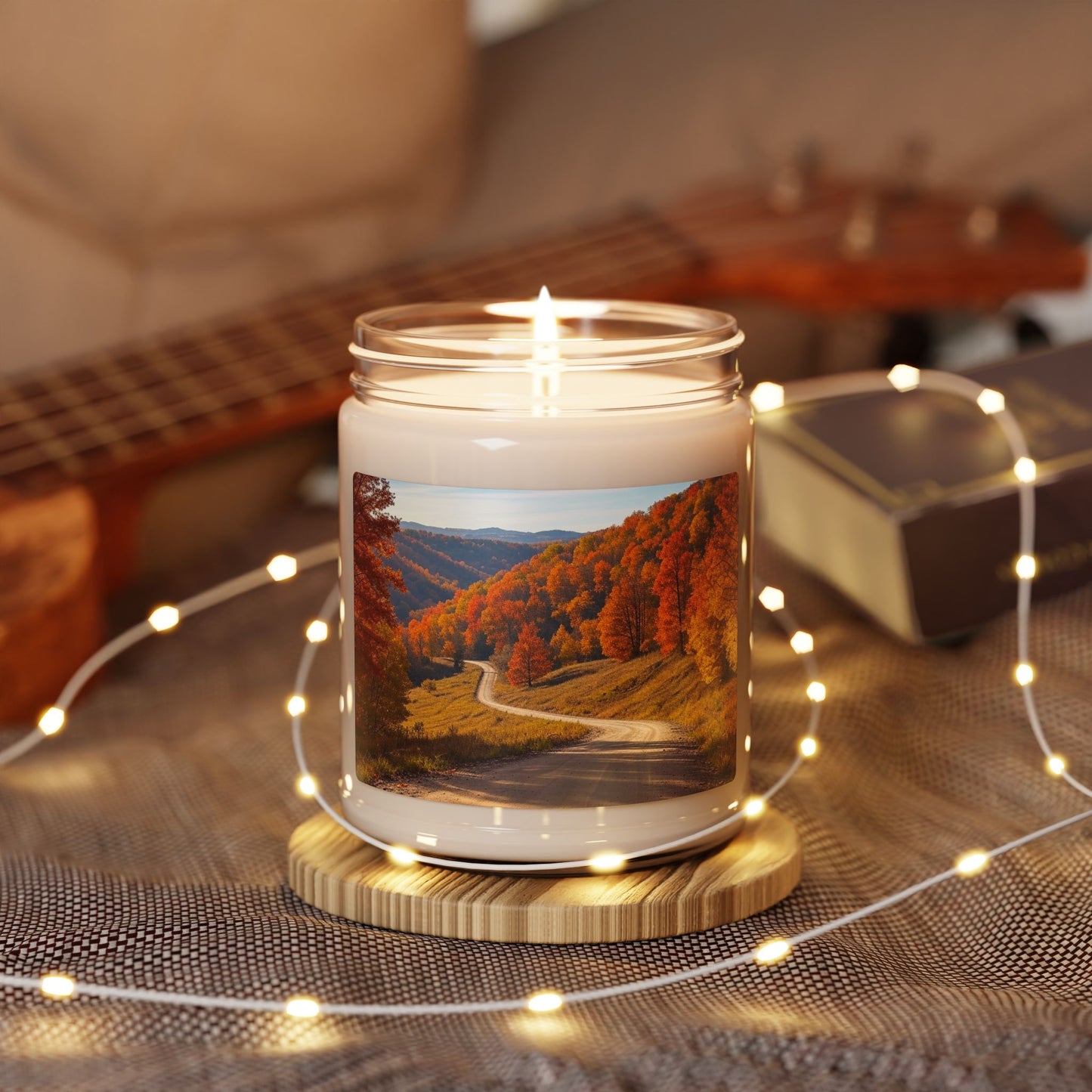 "Country Road In The Fall" Scented Soy Candle, 9oz
