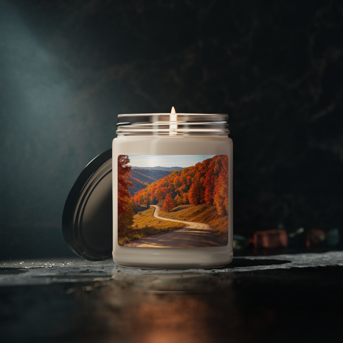"Country Road In The Fall" Scented Soy Candle, 9oz