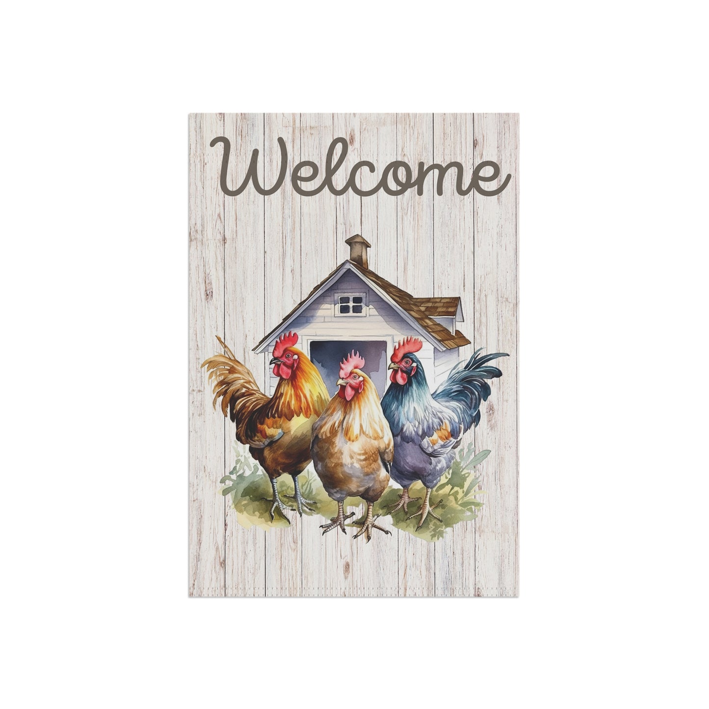 Charming Farmhouse Welcome Garden Banner