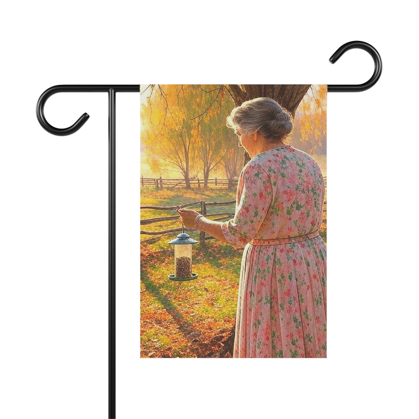 Charming Garden & House Flag - Vintage Floral Design for Home Décor