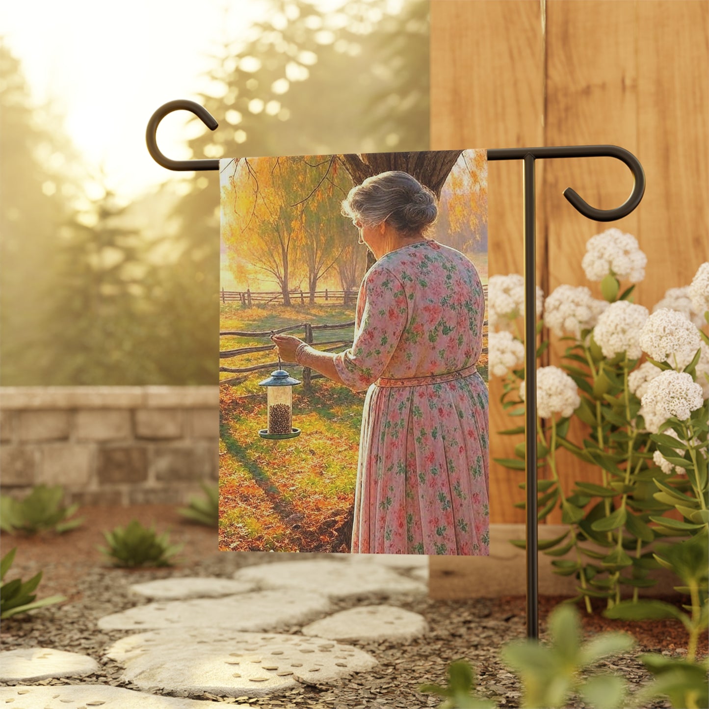 Charming Garden & House Flag - Vintage Floral Design for Home Décor