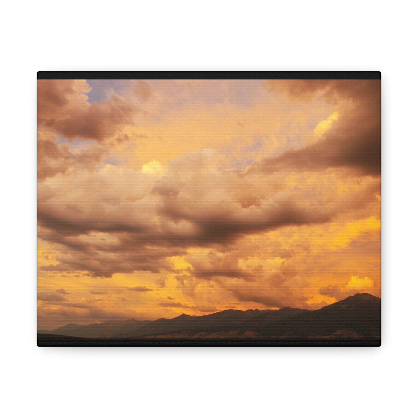 "Peachy Skies" (Horizontal) Canvas Gallery Wrap