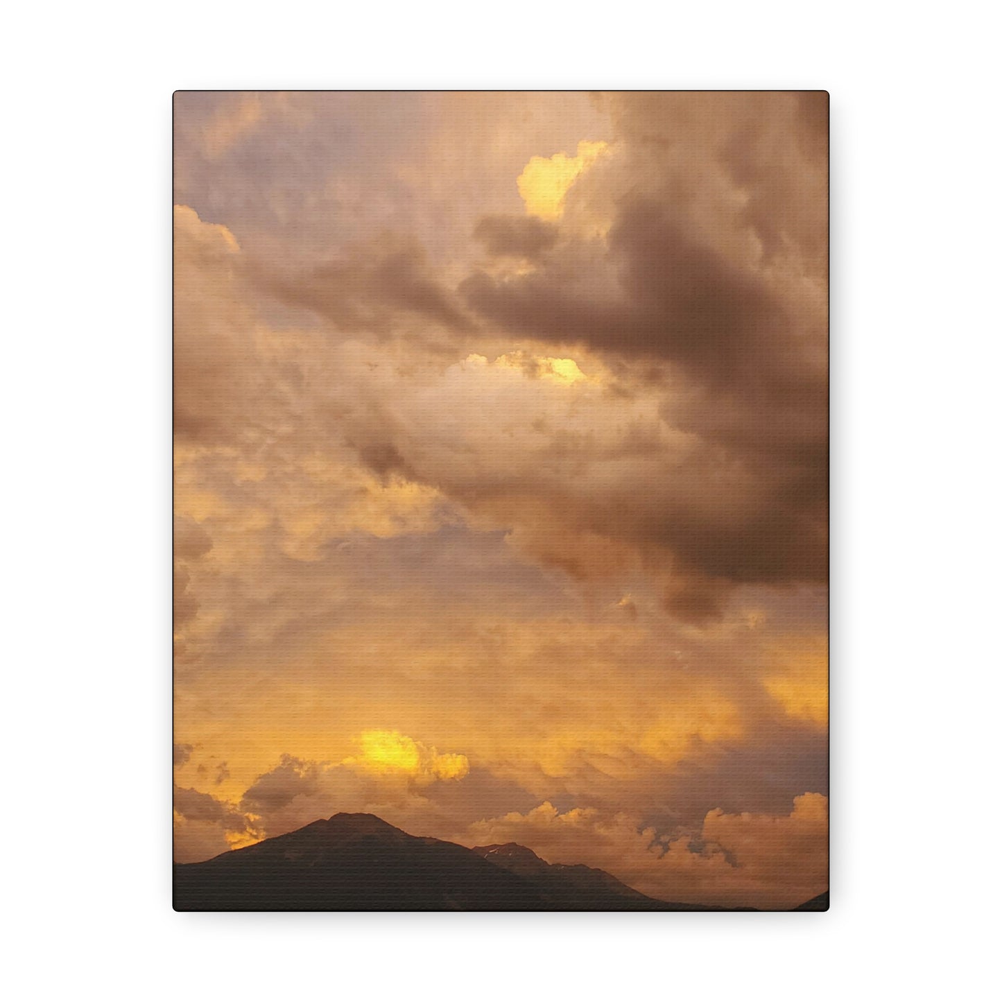 "Peachy Skies" (Vertical) Canvas Gallery Wrap