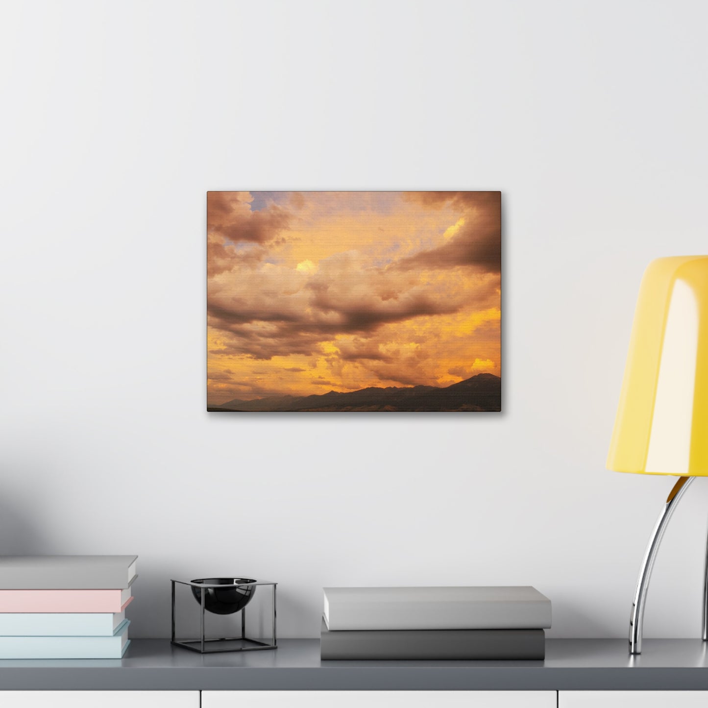 "Peachy Skies" (Horizontal) Canvas Gallery Wrap