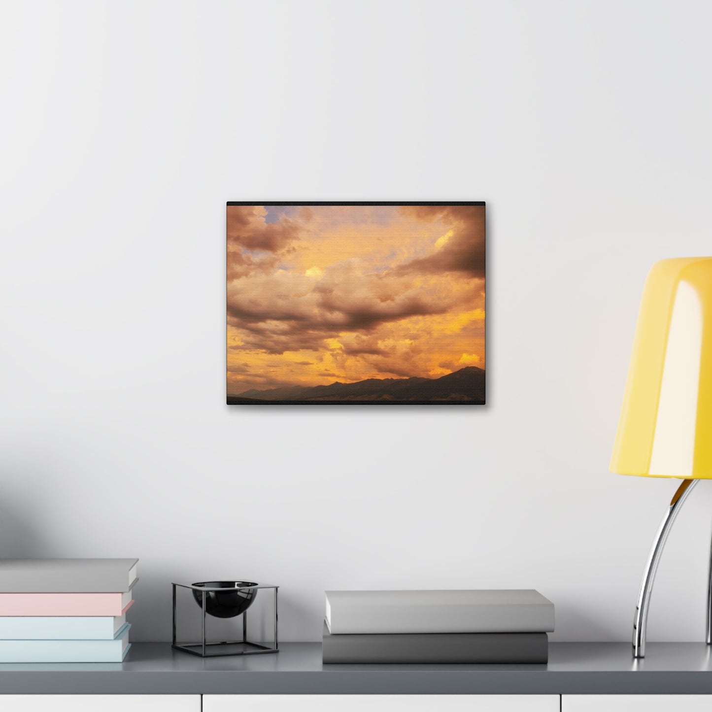 "Peachy Skies" (Horizontal) Canvas Gallery Wrap