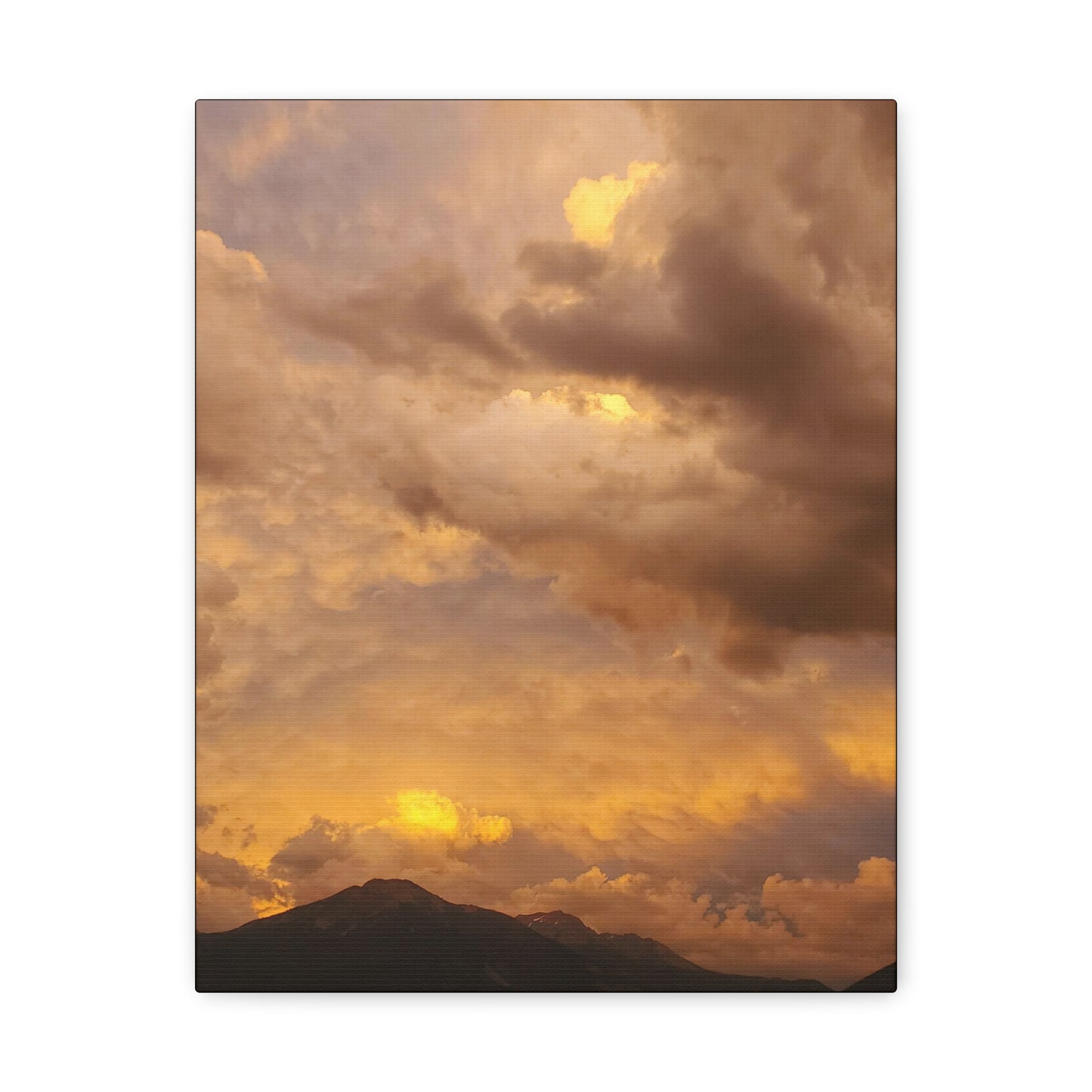 "Peachy Skies" (Vertical) Canvas Gallery Wrap