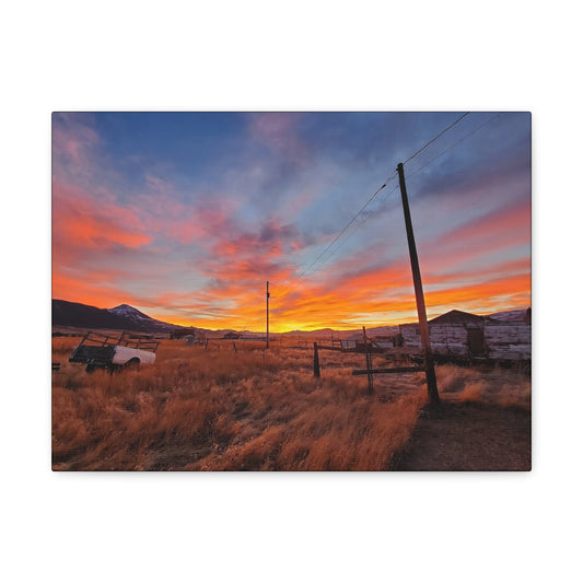 "Rural Montana Sunset"