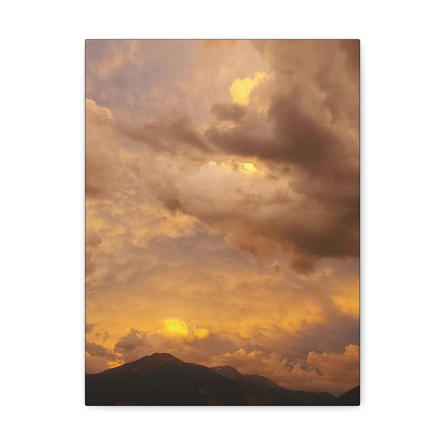 "Peachy Skies" (Vertical) Canvas Gallery Wrap