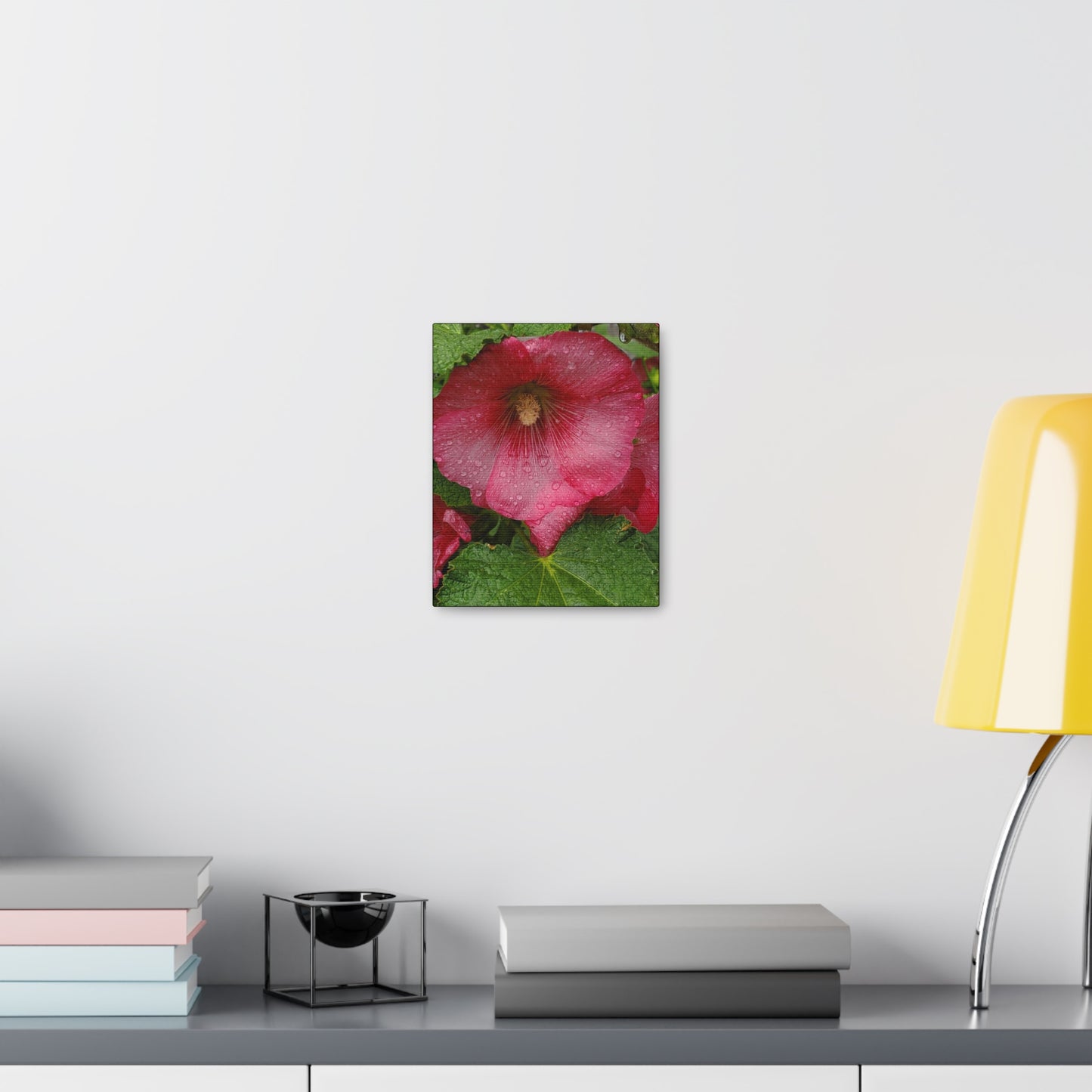 "Red Hollyhock" Canvas Gallery Wrap