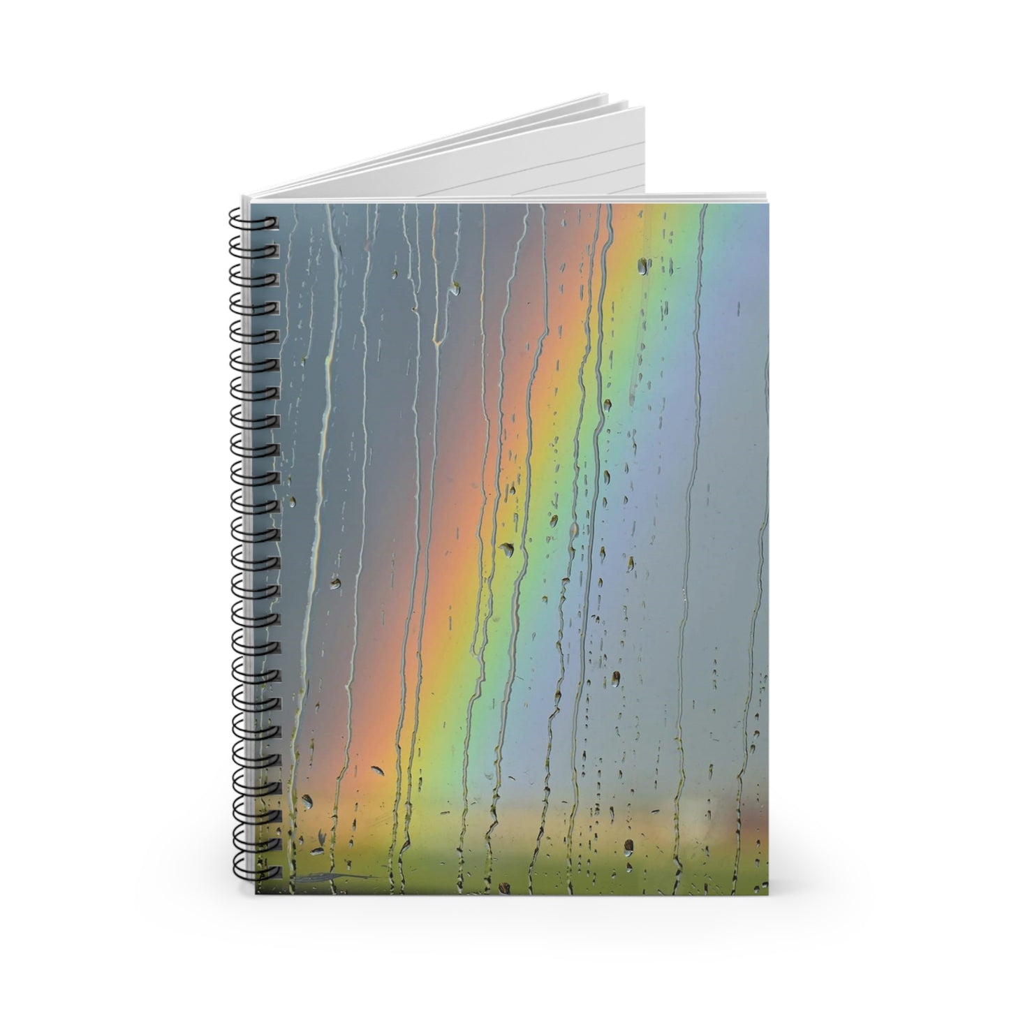 "Rain & Bow" Spiral Notebook - Ruled Line