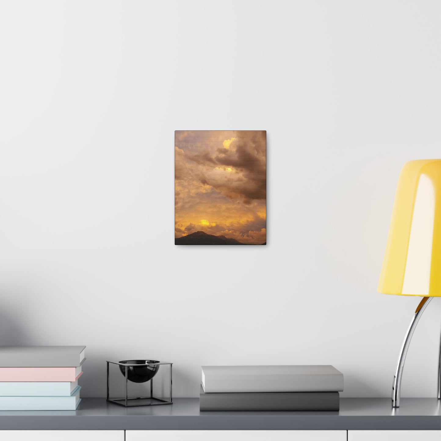 "Peachy Skies" (Vertical) Canvas Gallery Wrap