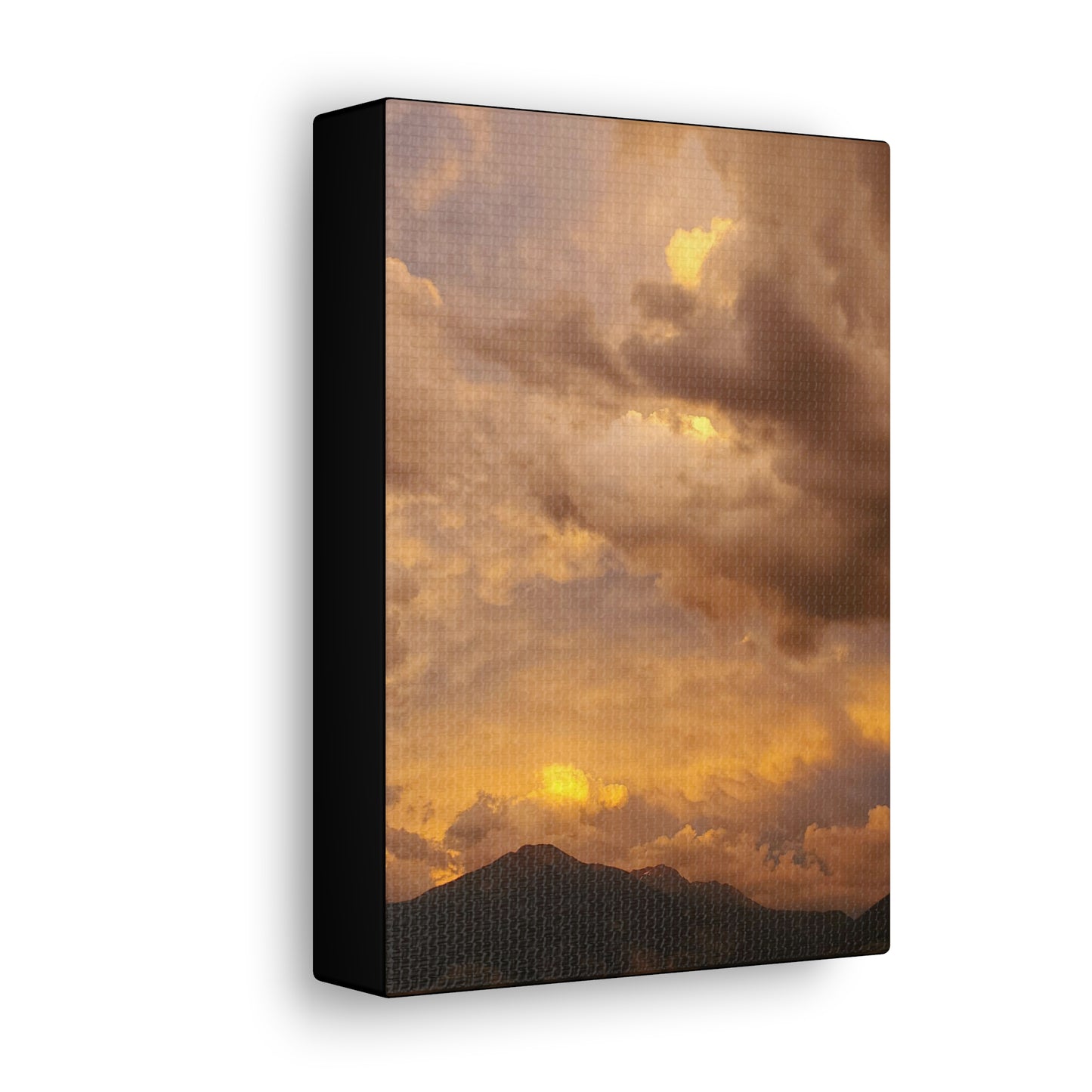 "Peachy Skies" (Vertical) Canvas Gallery Wrap