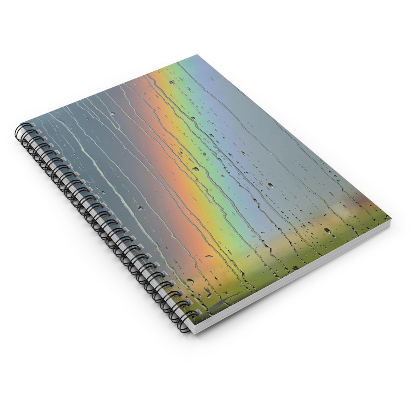 "Rain & Bow" Spiral Notebook - Ruled Line