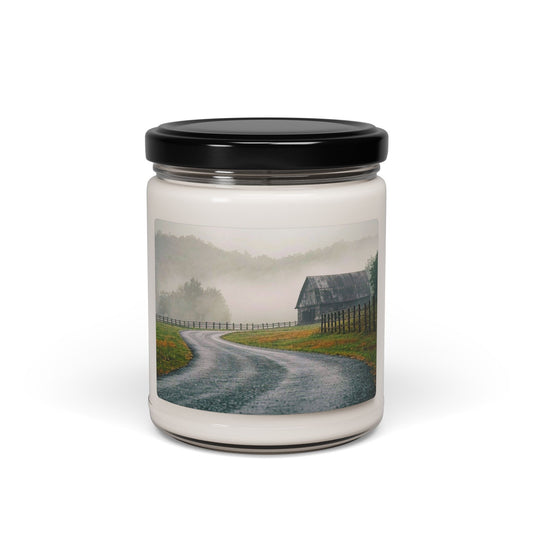 "Rain Barn Road" Scented Soy Candle, 9oz