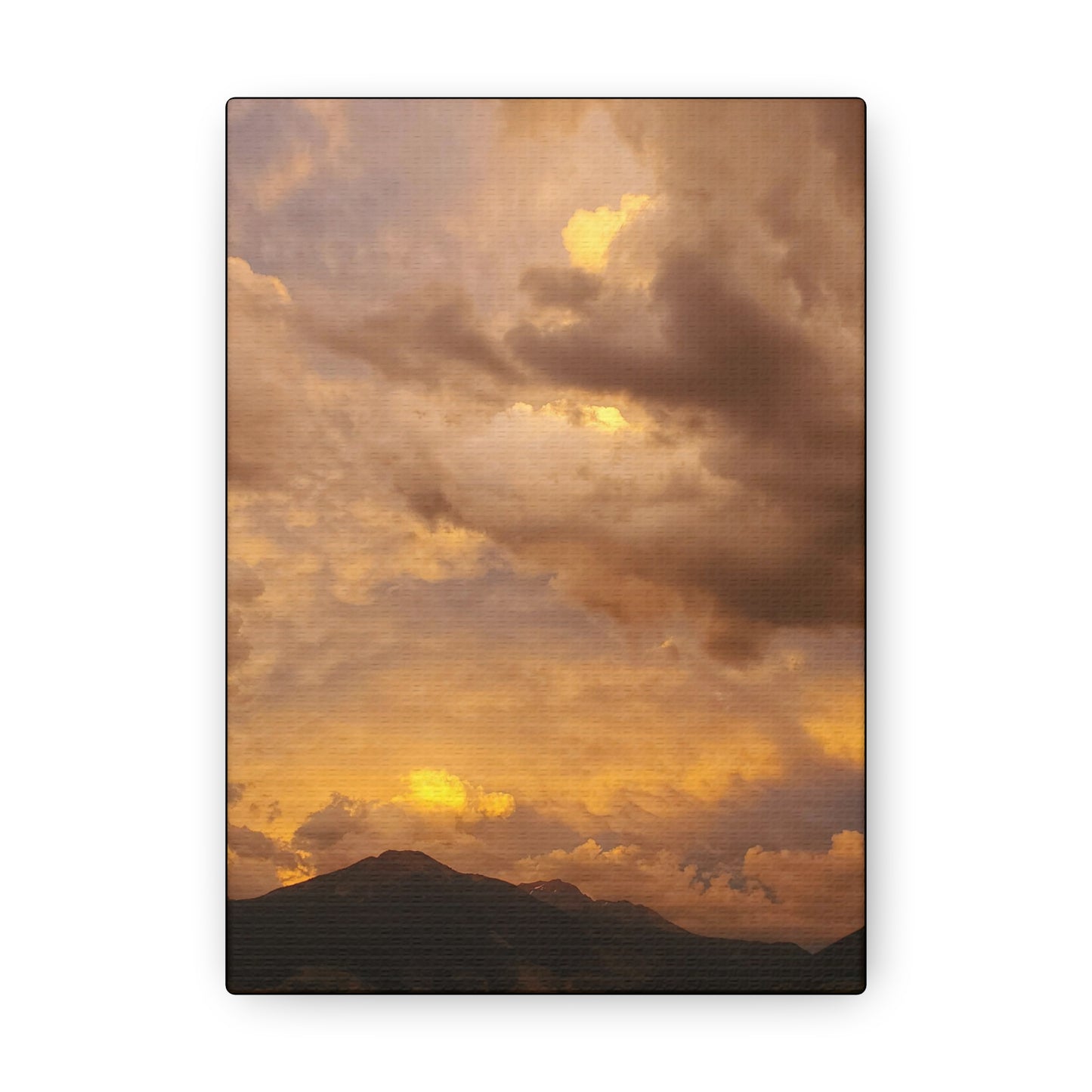 "Peachy Skies" (Vertical) Canvas Gallery Wrap