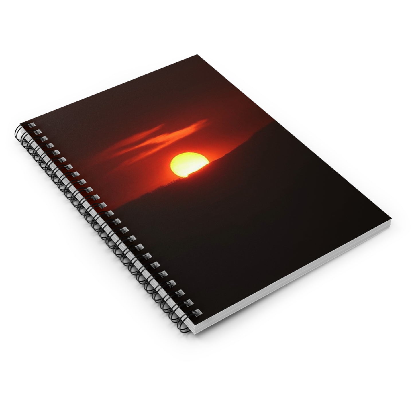 "Smoky Sunset" Spiral Notebook - Ruled Line