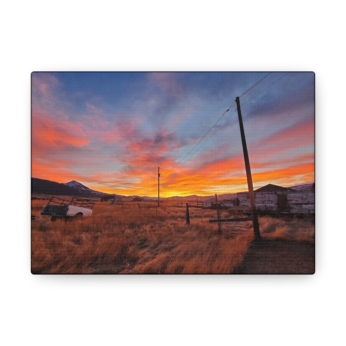 "Rural Montana Sunset"