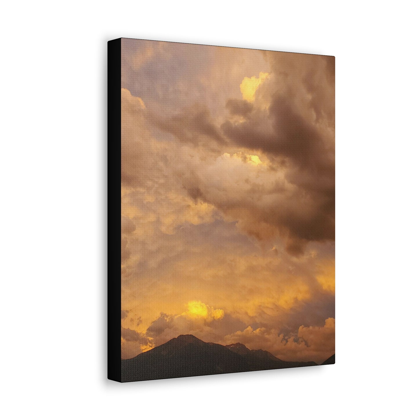 "Peachy Skies" (Vertical) Canvas Gallery Wrap