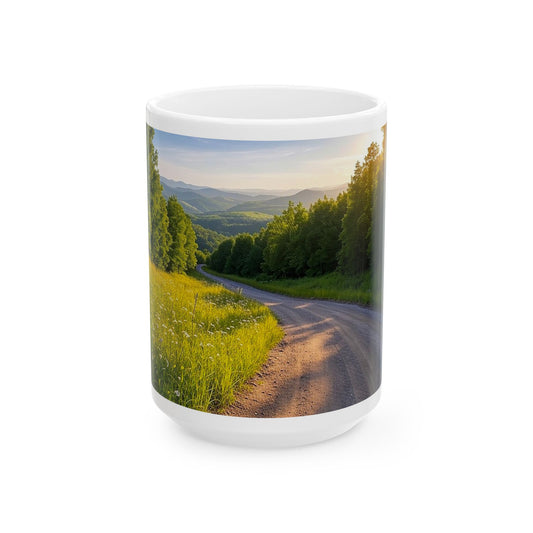 "Summer Road" Ceramic Mug, (11oz, 15oz)