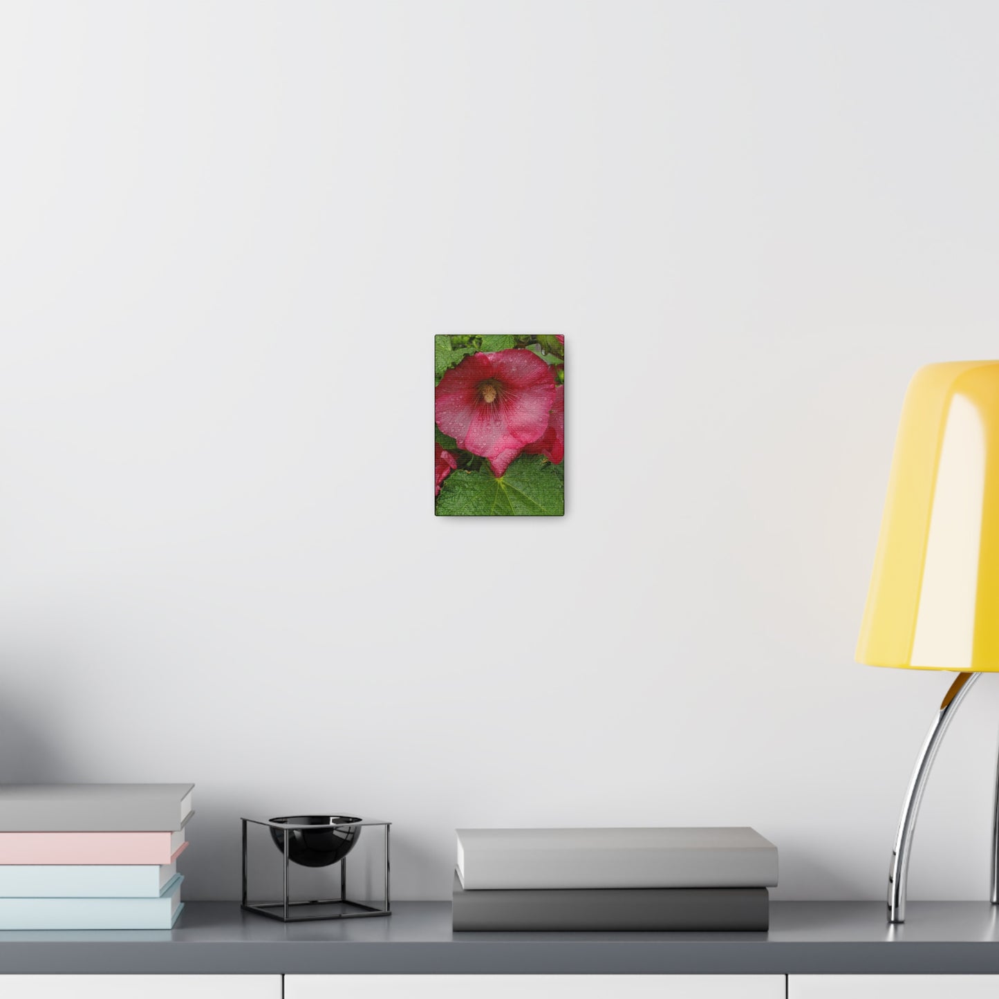 "Red Hollyhock" Canvas Gallery Wrap