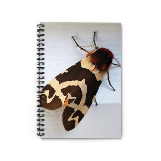 "Garden Tiger Moth" Spiral Notebook - Ruled Line