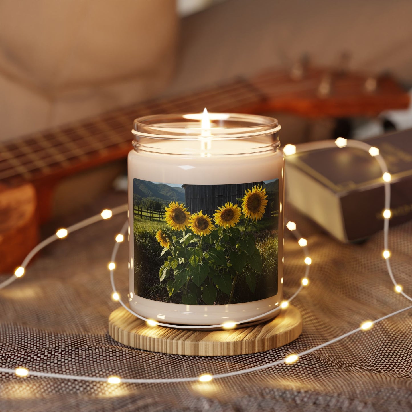 "Sunflower's & Barn" Scented Soy Candle, 9oz