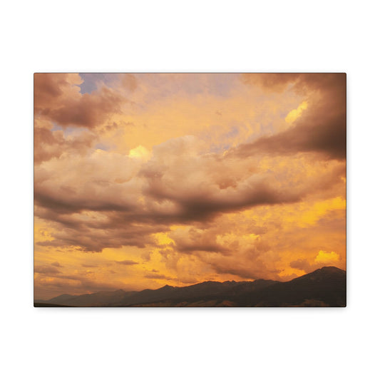 "Peachy Skies" (Horizontal) Canvas Gallery Wrap