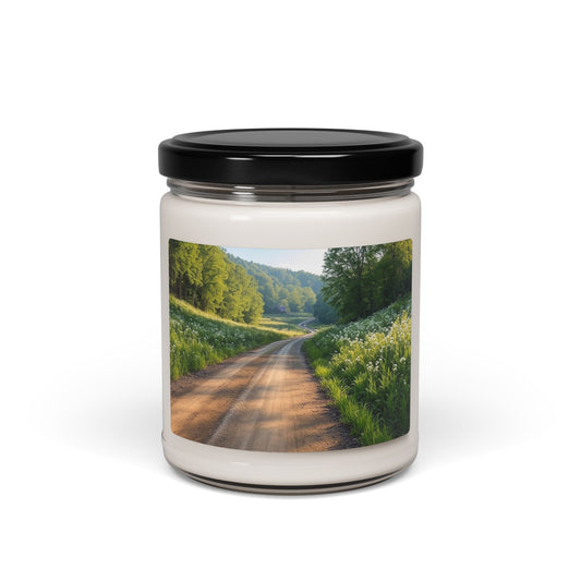 "Flower Cabin Road" Scented Soy Candle, 9oz