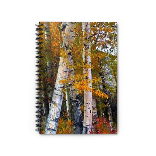 "Fall Trees" Spiral Notebook - Ruled Line