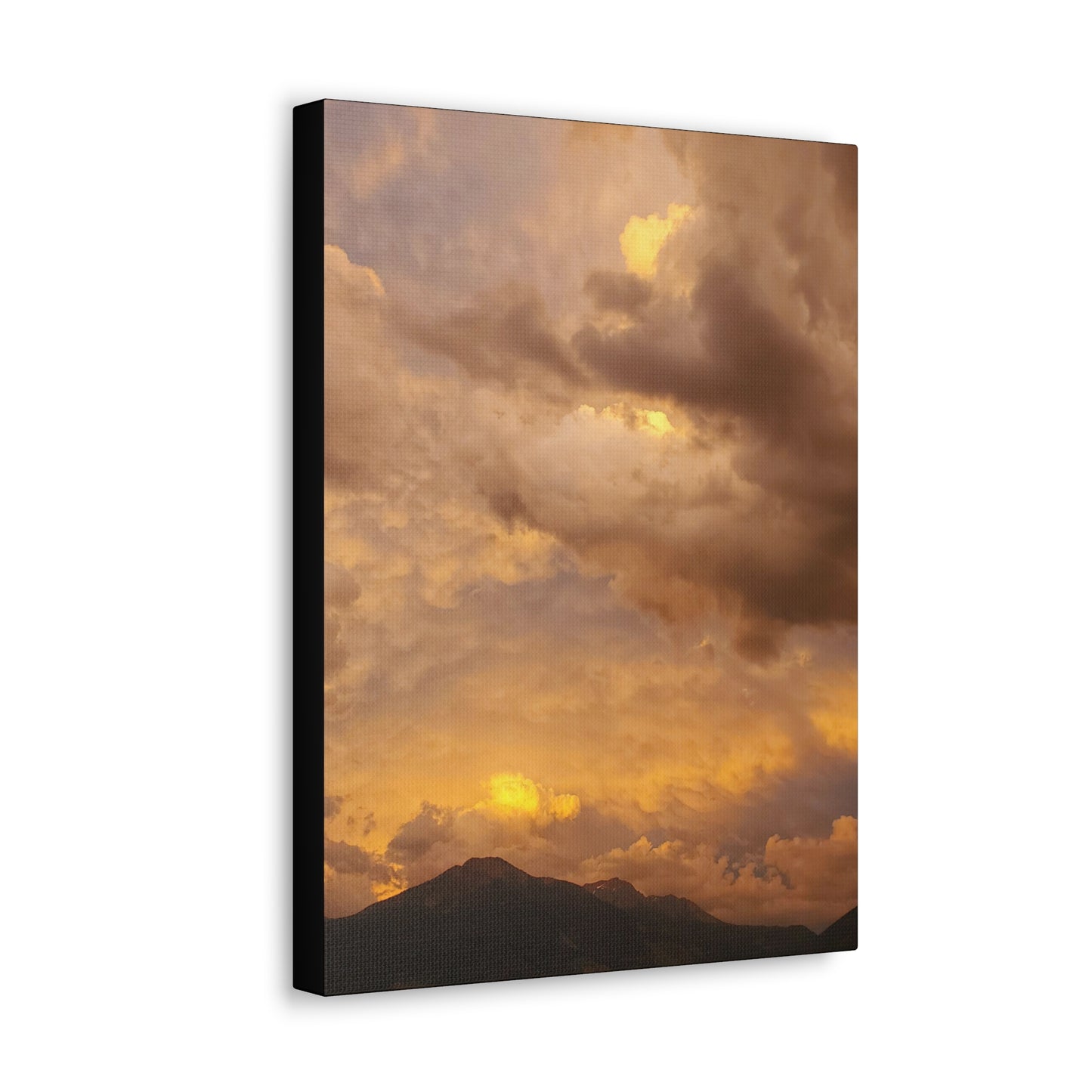 "Peachy Skies" (Vertical) Canvas Gallery Wrap